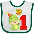 thumbnail image 3 of Inktastic 1st Birthday Cute Dinosaur Boys or Girls Baby Bib, 3 of 4