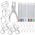 thumbnail image 2 of Heat Shrinkable Film Set Color Pencils Heat Shrinkable Film Heat Shrinkable Film Printable Shrink Film Set Heat Shrinkable Film Set 12-Colors Pencils Hole Puncher DIY Keychain, 2 of 8