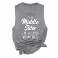 thumbnail image 5 of Camiseta sin mangas con cuello redondo y estampado informal a la moda para mujer Pompotops  lopia990442, 5 of 5