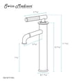 thumbnail image 4 of Avallon Single Hole, Single-Handle Sleek, High Arc Bathroom Faucet in Brushed Nickel, 4 of 11