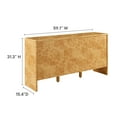 thumbnail image 5 of Hudson 60" Burl Wood Sideboard, 5 of 10