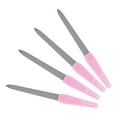 thumbnail image 5 of Unique Bargains 6 Pcs Stainless Steel Multifunctional Nail File Manicure Tool Pink, 5 of 7