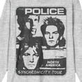 thumbnail image 2 of The Police North American Synchronicity Tour Crew Neck Long Sleeve Athletic Heather Adult Tee-3XL, 2 of 3