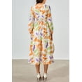thumbnail image 2 of Vestido PRETTYGARDEN Floral Midi con Escote en V y Manga Larga M, 2 of 6