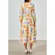 thumbnail image 2 of Vestido PRETTYGARDEN Floral Midi con Escote en V y Manga Larga M, 2 of 6
