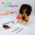 thumbnail image 5 of VOCHIC Canvas Painting Kit Pre Drawn Canvas for Painting for Adults Party Party Kits Paint and Sip Party Supplies 8x10 Canvas to Paint Pumpkin Girl 8 Acrylic Colors,3 Brush,1 Pallet Paint Art Set, 5 of 5