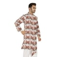 thumbnail image 3 of Atasi Indian Designer Kurta For Mens Casual Traditional Printed Ethnic Long Shirt Kurta, 3 of 7