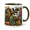 Black, variant on Halloween Mug Candy Skull Chameleon Ceramic Tea and Coffee Cup for Spooky Season Fans