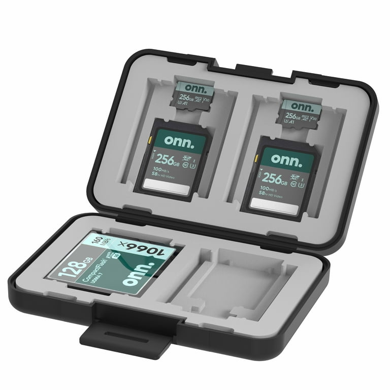 onn. SD, microSD and CompactFlash Card Reader 