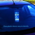 2 PCS Handicap Parking Permit Placard Holder Disabled Parking Placard