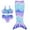 Purple, variant on PatPat Girls Swimsuits 3Pcs Mermaid Bikinis Set Bathing Suits Mermaid Tails Costume Size 5-12