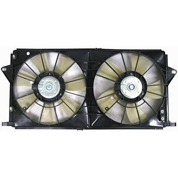 Dual Radiator and Condenser Fan Assembly - Cooling Direct Fit/For GM3115189 06-11 Buick Lucerne, 06-11 Cadillac DTS Fits select: 2006 ,2008-2009 CADILLAC COMMERCIAL CHASSIS