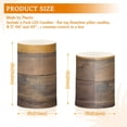 thumbnail image 3 of Gradient Wood Color Flameless Candles&nbsp;LED Lights Battery Operated Candles with Remote and Timers Flicker Lights Votive Set of 2, 3 of 7