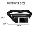 thumbnail image 2 of Fanny Pack for Women Men Pockets, fashion Waist Pack Crossbody Bum Bags - black, 2 of 7