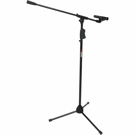 Gator Frameworks Deluxe Tripod Microphone Stand with Clutch Height Adjustment and Single Section Boom Arm (GFW-MIC-2110)