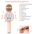 thumbnail image 3 of Syenll Karaoke Microphone, 6-in-1 Wireless Microphone for Kids, Mic Speaker Birthday Gifts Toys for Girls Boys (Gold), 3 of 9