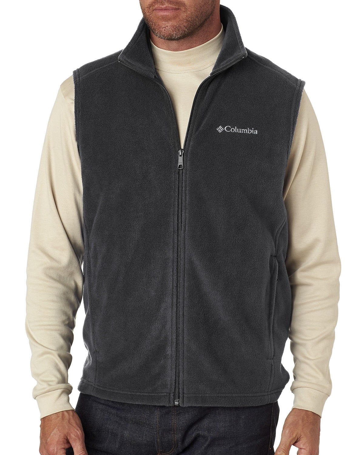 Columbia 6747 Men's Cathedral Peak II Vest Charcoal Hthr Small