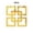 Golden, variant on WYZCTTD 4 Pcs Geometric Grid Mirror Wall Stickers Acrylic Square Frame Decal