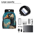 thumbnail image 6 of Honeii Blue Watercolor Duck Print Laptop Backpack for Work, College, Travel, Daily Backpacks for Men Women, Sport Rucksack,Computer Bag, 6 of 8