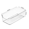 thumbnail image 2 of Kitchen Desk Drawer Organizer Transparent Drawer Storage Bin Vanity Drawer Tray, 2 of 10