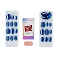 thumbnail image 6 of KISS imPRESS Color FX  Short Oval Press-on Nails, Blue, 30 Pieces, 6 of 11