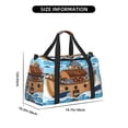 thumbnail image 3 of Fotbe Animals on Noah's Ark Bolsa de Viaje con Estampado, Bolsa de Fin de Semana para Mujer con Compartimento para Zapatos, Bolsa de Gimnasio con Bolsillo Húmedo, 3 of 7