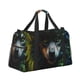 thumbnail image 2 of Fotbe Realistic Style Colorful Wolf A Bolsa de Viaje con Estampado, Bolsa de Fin de Semana para Mujer con Compartimento para Zapatos, Bolsa de Gimnasio con Bolsillo Húmedo, 2 of 7