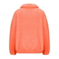 thumbnail image 4 of Lenpel Women Fleece Sweatshirts Pullover Half Zip Long Sleeve Casual Fuzzy Warm Jackets Winter Outerwear with Pocket, 4 of 5