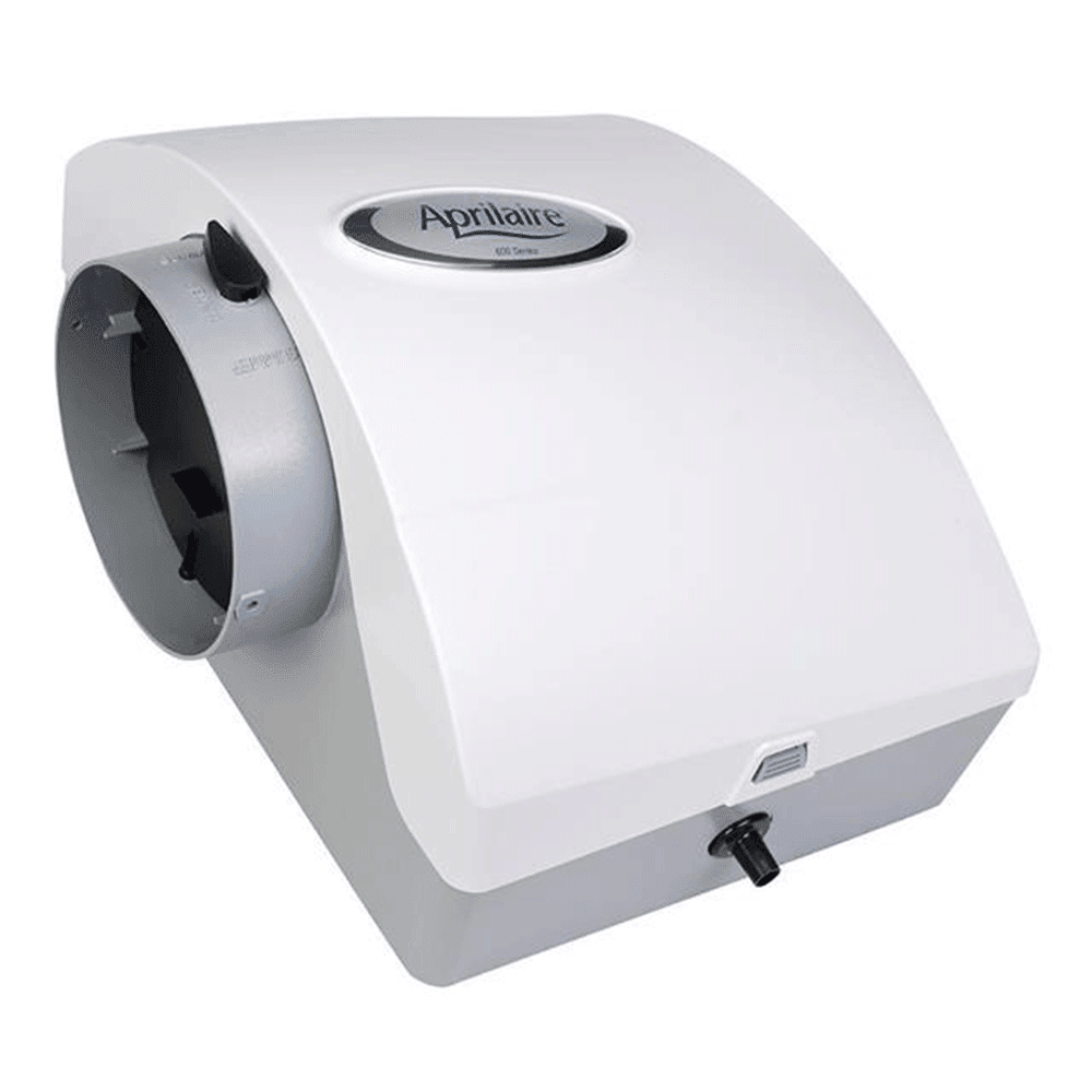 Aprilaire 600 Whole Home Humidifier, Plenum, 4,000 sq. ft., Drain Bypass