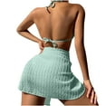 thumbnail image 3 of Daisyyozoid Womens Swimwear Clearance Bikini Split Bikini Three-piece Split Set, 3 of 4