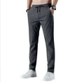 thumbnail image 5 of ADSSDQ Glide Pants Men Breathable Ultra Stretch Quick Dry Pant Drawstring Lightweight Elastic Waist Hiking Pants with Pockets Dark Gray 3XL, 5 of 5