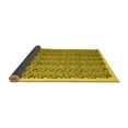thumbnail image 2 of Ahgly Company Indoor Round Abstract Yellow Contemporary Area Rugs, 4' Round, 2 of 4