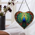 thumbnail image 4 of Peacock Window Hanging Stained Glass Chirstmas, Peacock Suncatchers for Windows Stained Glass, 4 of 7