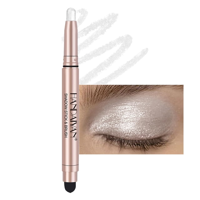 Sombra de ojos en barra DeKrion Shimmer-Cream Waterproof Plateado-White