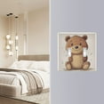 thumbnail image 5 of Switch Panel 4.48x4.56In Switch Plate Wall Panel Living Room Kitchen Bedroom Study Switch Panel Stylish Decoration Cartoon Grey Bear, 5 of 8