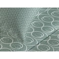 thumbnail image 4 of Ambesonne Retro Quilted Bedspread Set 3 Pcs, Delicate Floral, King Size, Pale Sage Green White, 4 of 5