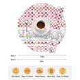 thumbnail image 6 of 15 Inch Round Placemats Set of 6, Red Plaid Farmhouse Non Slip Heat Insulation PP Table Mats, Watercolor Cute Country Pigs Checkered Washable Place Mats for Kitchen Dining Party Table Decor, 6 of 7