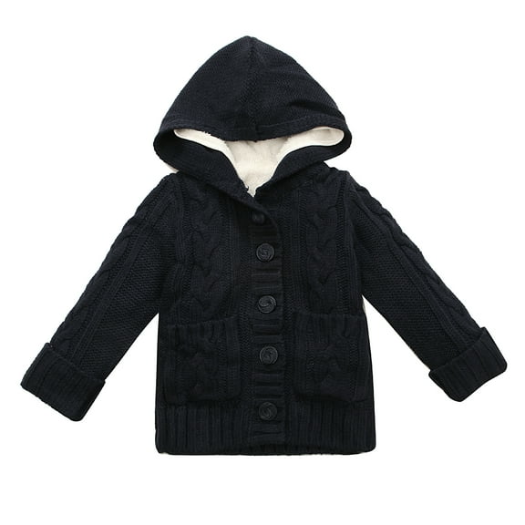 Richie House Girls' Sweater Jacket with Detachable Fleece Lining RH1742-B-4/5