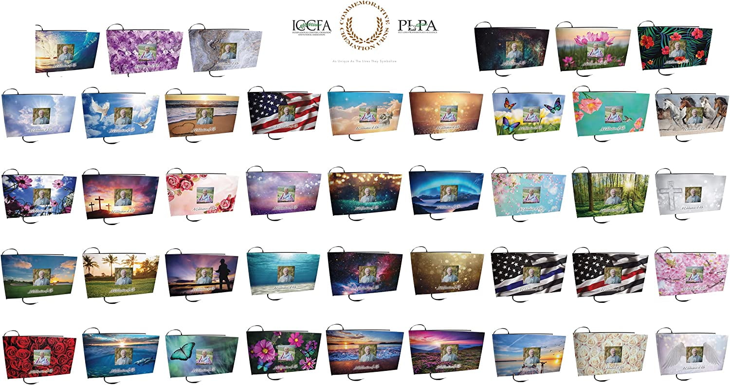 Magical Garden Matching Themed 'Celebration of Life' Guest Book for Funeral or Memorial Service Funeral Guest Book with Photo Slot