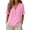 #08 Pink 【Mix, Match & Rotate: Stock Up on Daily Colors】, variant on Women's Relaxed Fit V Neck Short Sleeve Solid Pullover Top Comfy Breathable Soft Casual Daily Wear Weekend Outfits | CSEONE,Army Green L