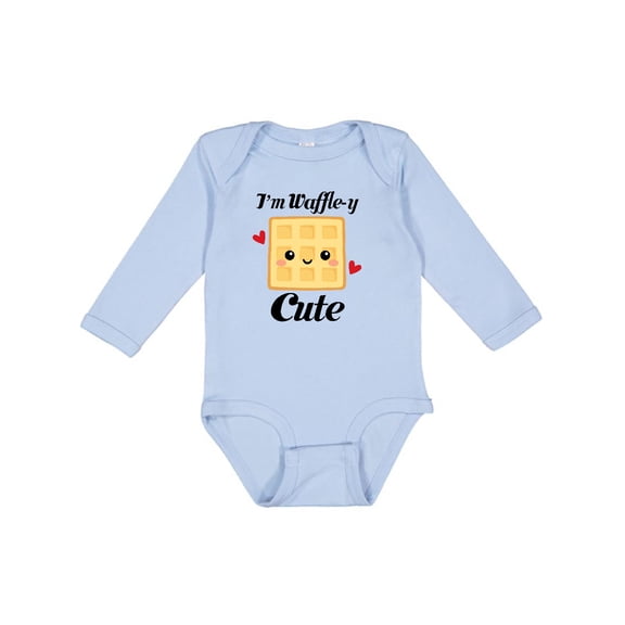 Inktastic Waffle Pun Im Waffle-y Cute Girls Long Sleeve Baby Bodysuit