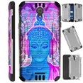 thumbnail image 1 of WORLD ACC Silver Guard Compatible with Cricket Icon | AT&T Radiant Core Case Slim Hybrid Phone Cover (Buddha Mandala), 1 of 3