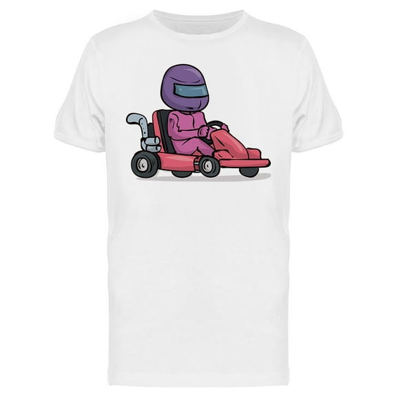 Kart Driver Sport T-Shirt Men -Image by Shutterstock, Male Large