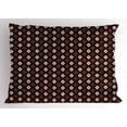 thumbnail image 2 of Ambesonne Geometric Pillow Sham, Pattern of Rhombus, 26" X 20", Chestnut Brown and Cream, 2 of 2