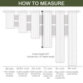 thumbnail image 6 of OVZME Rick Dark Gray Sheer Curtains 54 inches Long 2 Panels for Living Room, Jacquard Clip Leaf Pattern Textured Light Filtering Window Semi Sheer Voile Drapes for Bedroom, Each Panel 42 x 54 Inch, 6 of 6
