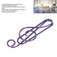 thumbnail image 3 of Notes Shaped Bookmark Clips, Slip Proof Plastic Coated Wire Portable Music Paper Clips  For Document Classification, 3 of 7
