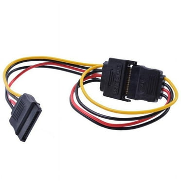 SATA Power 15-pin Y-Splitter Cable Adapter Male to Hard Drive For HDD F5T4