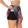 thumbnail image 3 of Lsque Electric Skeleton Surrealism Printed Women's Running Shorts with Liner Pockets,Elastic Quick Dry Workout Athletic Gym Yoga Shorts,Womens High Waist Shorts-X-Large, 3 of 9