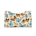 thumbnail image 4 of Lsque Butterflies Printed Long Tissue Box Cover Holder, Facial Paper Organizer Dispenser,Triangle with Bottom Belt, PVC Leather Decorative Organizer, 4 of 9