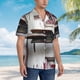 thumbnail image 3 of Fotbe Rustic Door Handle Closeup Camisa Hawaiana para Hombre Unisex – Camisa Casual de Verano con Botones de Manga Corta de Algodón y Lino,Small, 3 of 7
